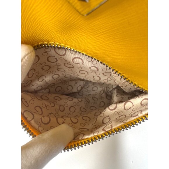Guess Mini Backpack Yellow Faux Leather - Picture 7 of 16